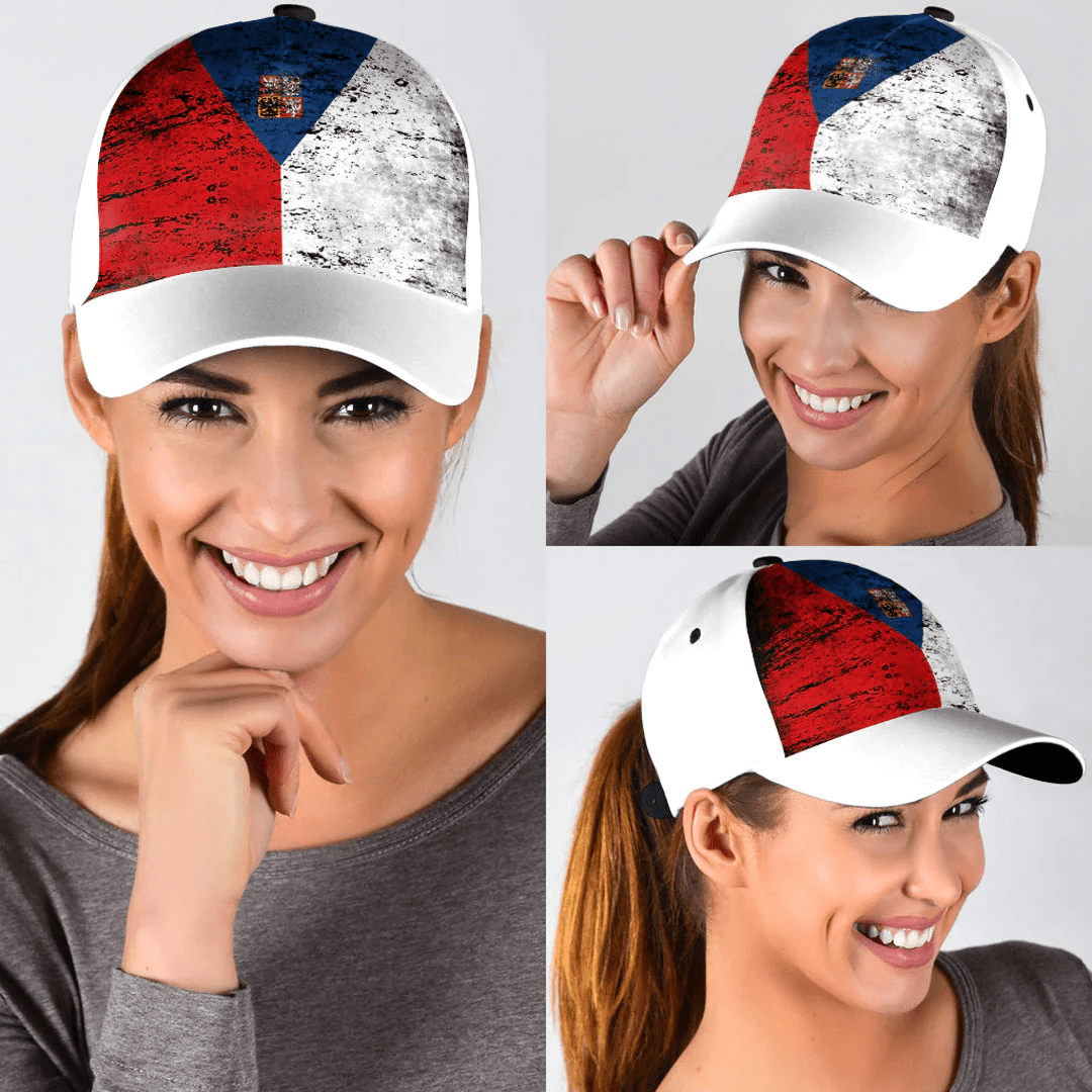 Adeenyc Cap - Czech Republic Special Grunge Classic Cap Baseball Cap Hat Trucker Hats Custom Hats Gifts For Men & Women