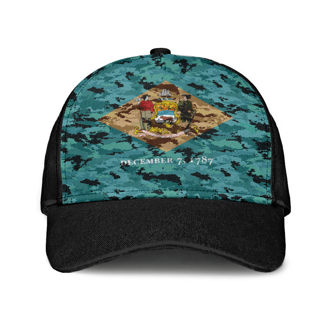 Adeenyc Cap - Delaware Camo Style Classic Cap Baseball Cap Hat Trucker Hats Custom Hats Gifts For Men & Women