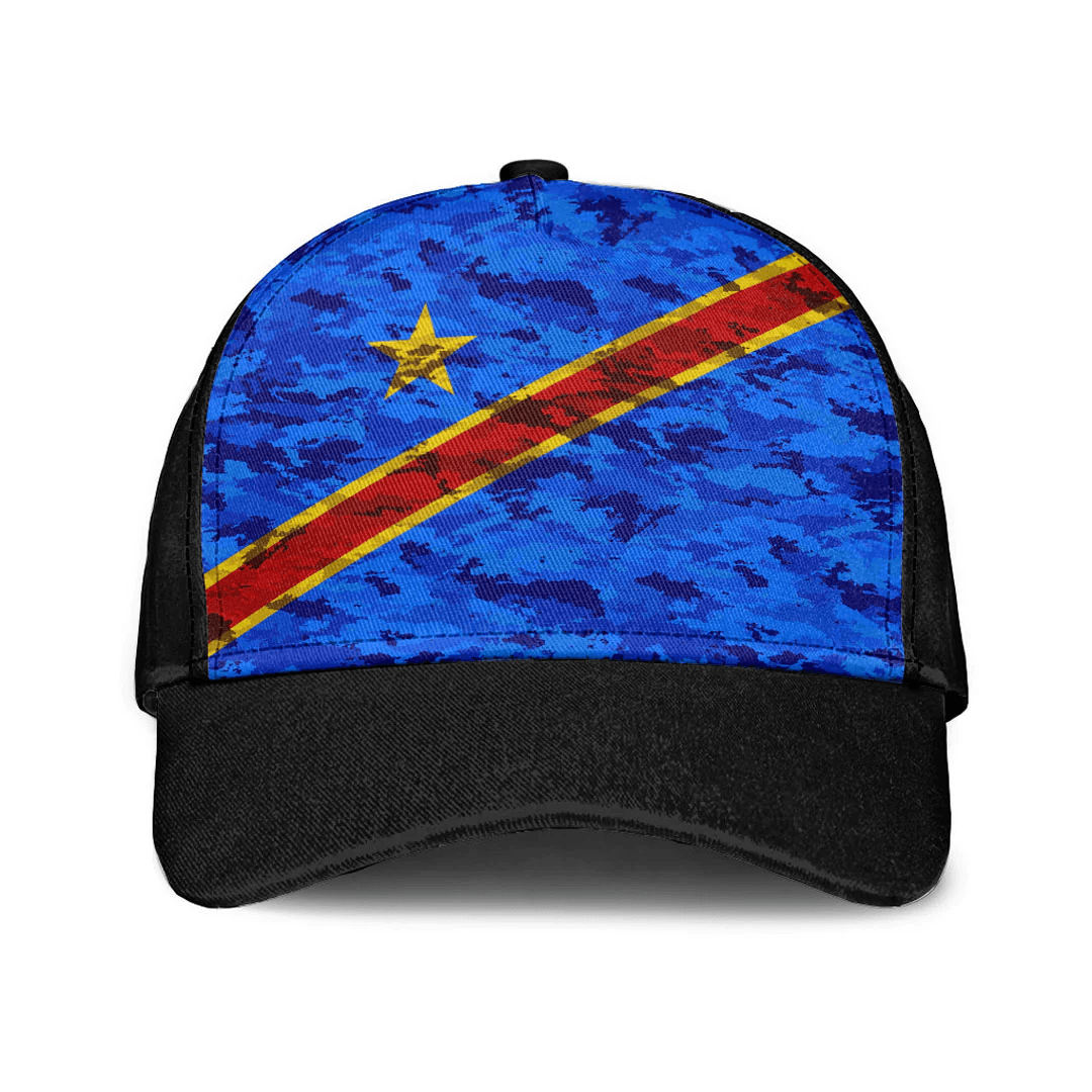 Adeenyc Cap - Democratic Republic Of The Congo Camo Style Classic Cap Baseball Cap Hat Trucker Hats Custom Hats Gifts For Men & Women
