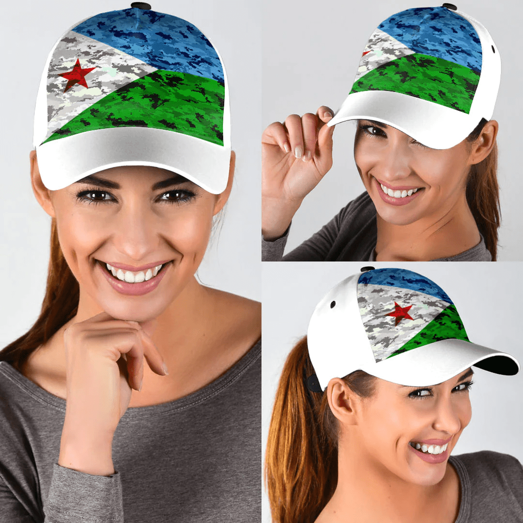 Adeenyc Cap - Djibouti Camo Style Classic Cap Baseball Cap Hat Trucker Hats Custom Hats Gifts For Men & Women