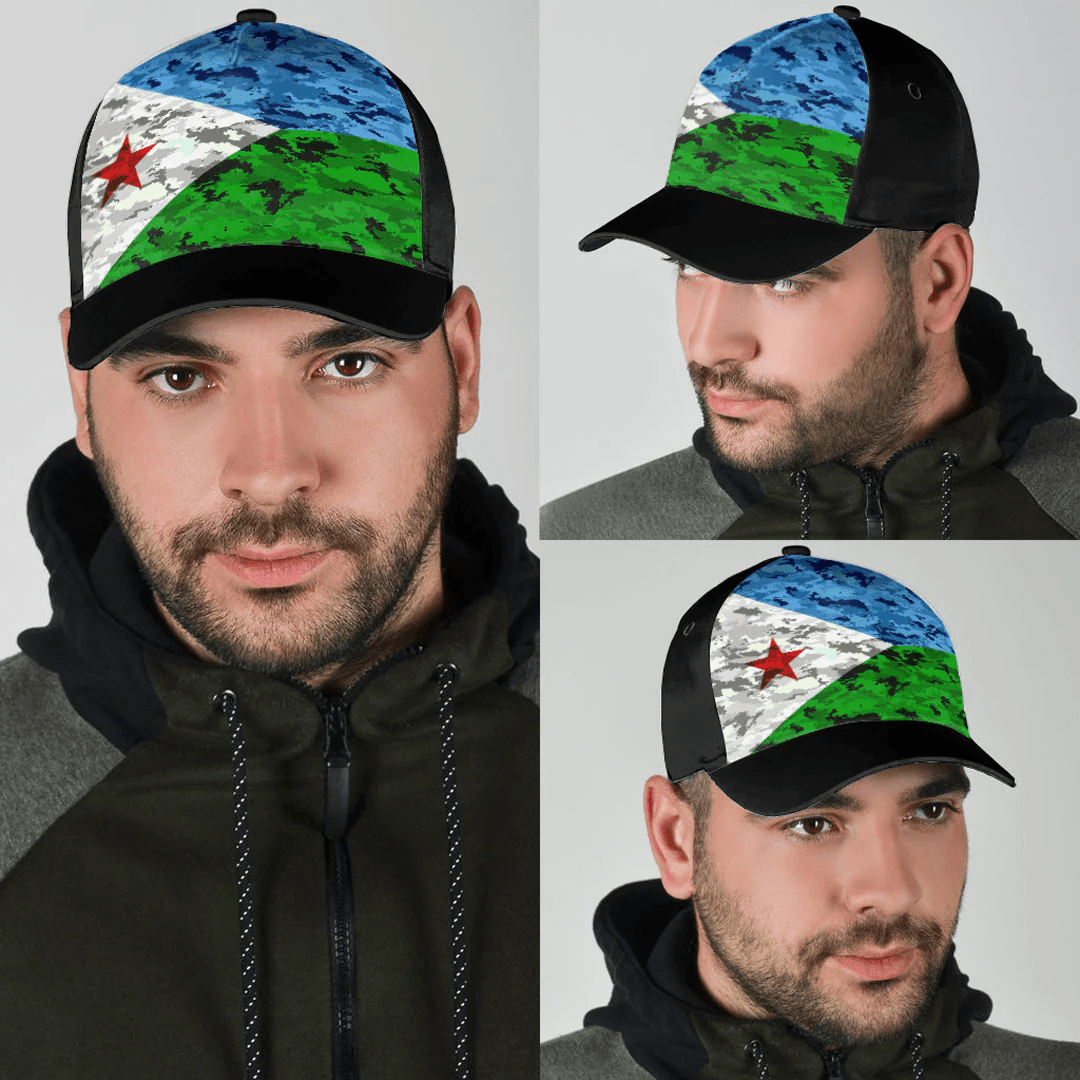 Adeenyc Cap - Djibouti Camo Style Classic Cap Baseball Cap Hat Trucker Hats Custom Hats Gifts For Men & Women