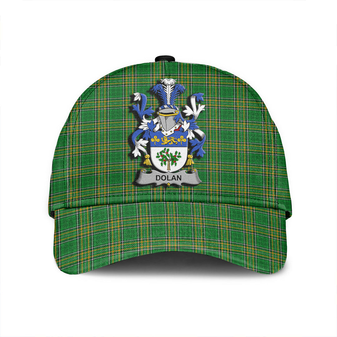 Adeenyc Cap - Dolan or O Dolan Family Crest Tartan Classic Cap Baseball Cap Hat Trucker Hats Custom Hats Gifts For Men & Women