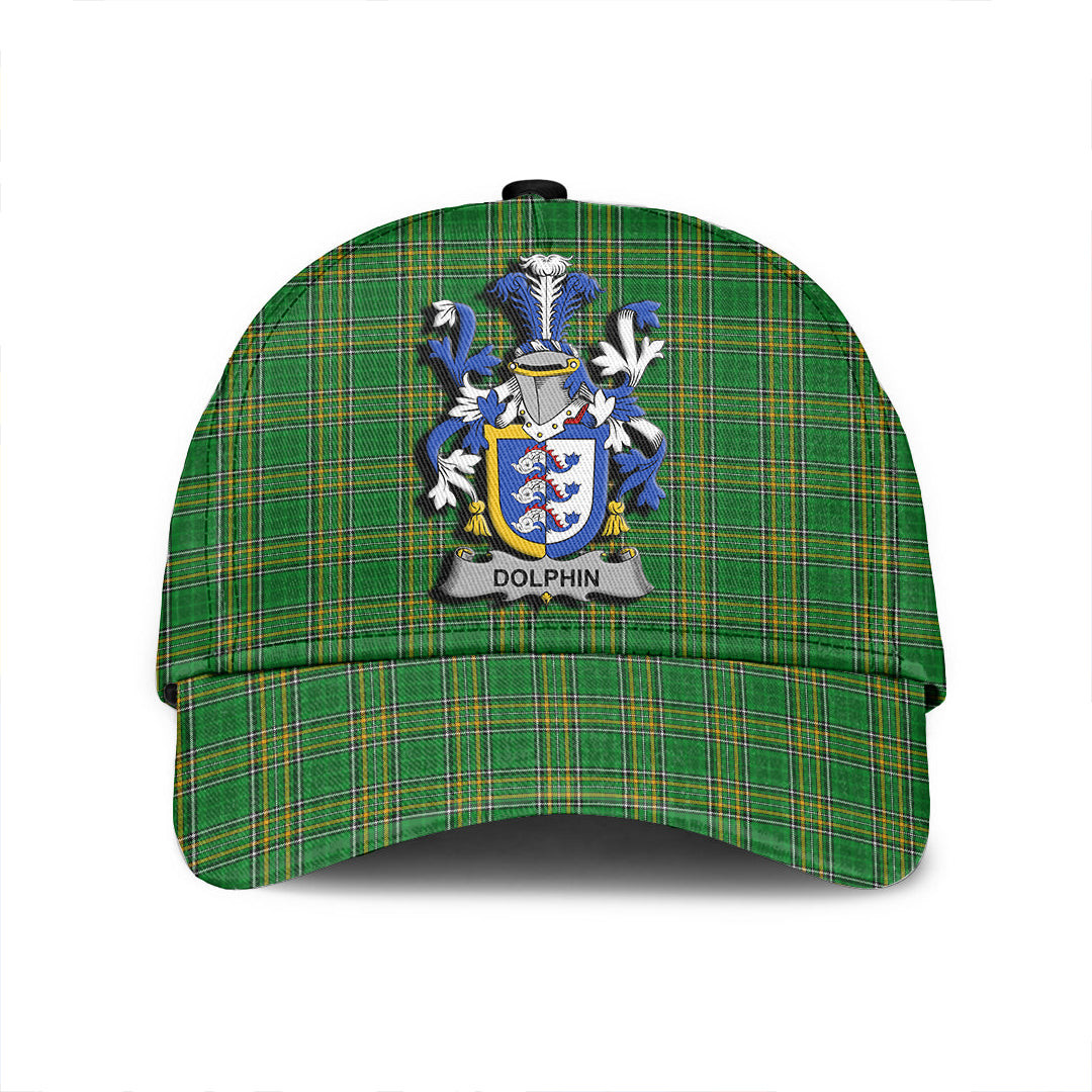 Adeenyc Cap - Dolphin or Dolphyn Family Crest Tartan Classic Cap Baseball Cap Hat Trucker Hats Custom Hats Gifts For Men & Women