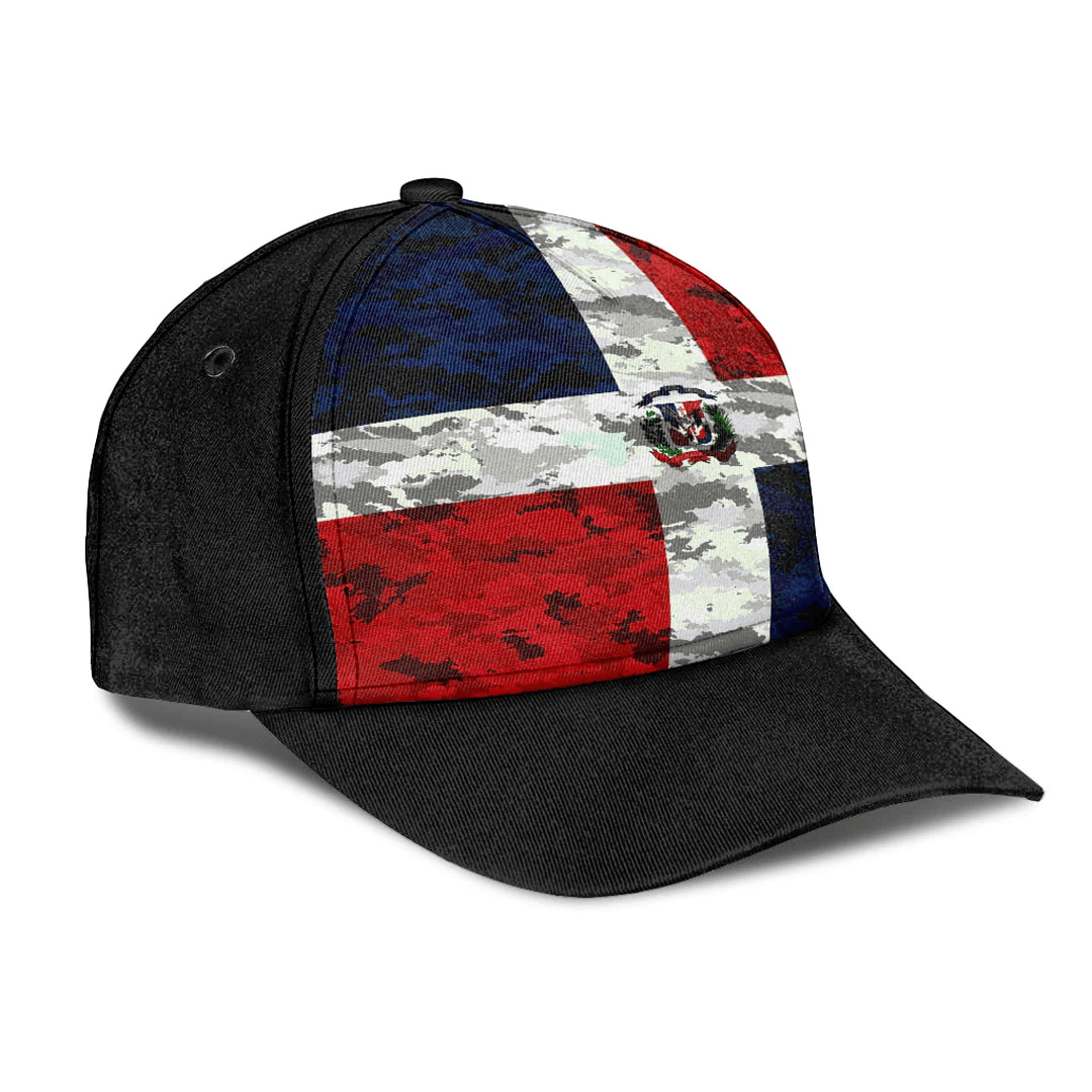 Adeenyc Cap - Dominican Republic Camo Style Classic Cap Baseball Cap Hat Trucker Hats Custom Hats Gifts For Men & Women