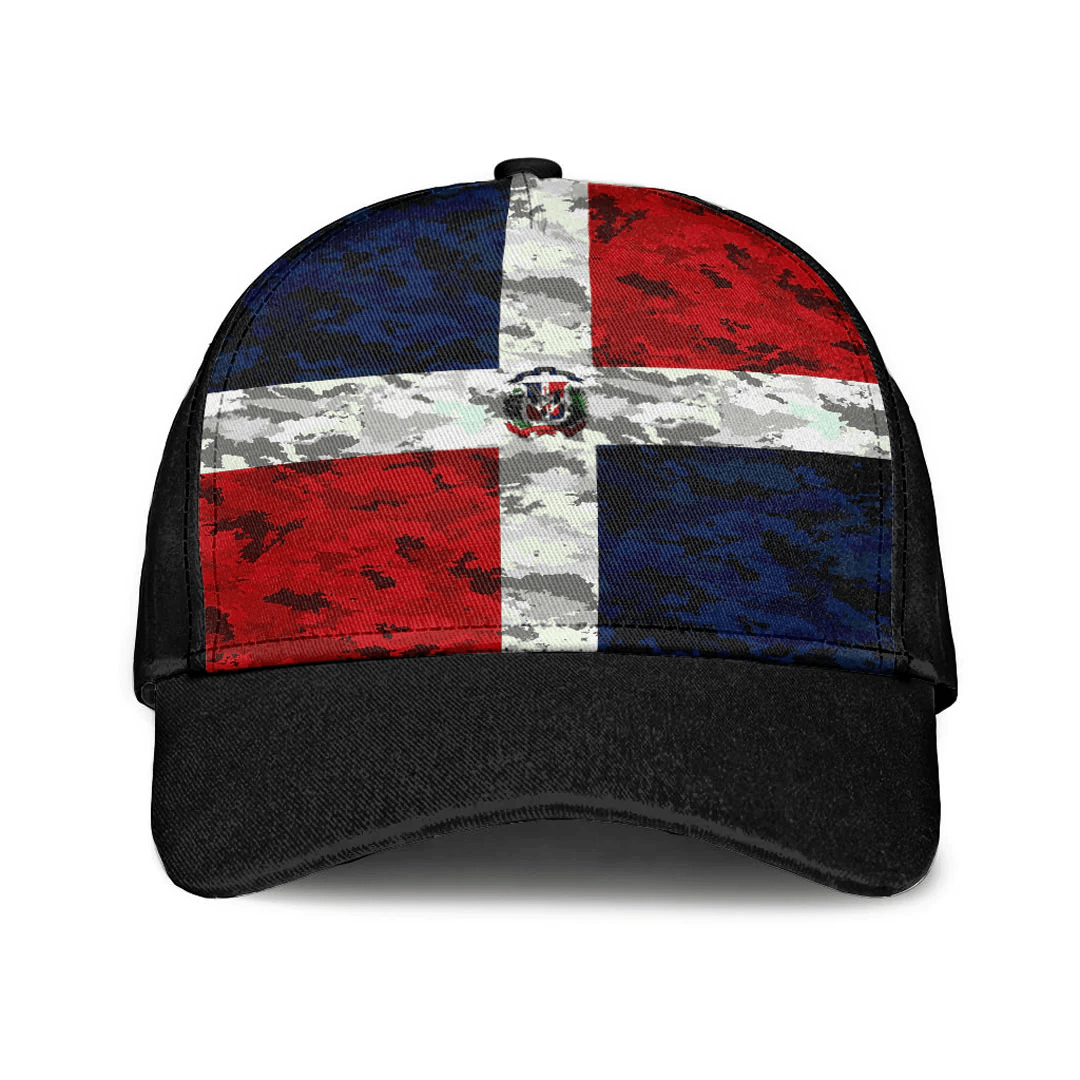 Adeenyc Cap - Dominican Republic Camo Style Classic Cap Baseball Cap Hat Trucker Hats Custom Hats Gifts For Men & Women
