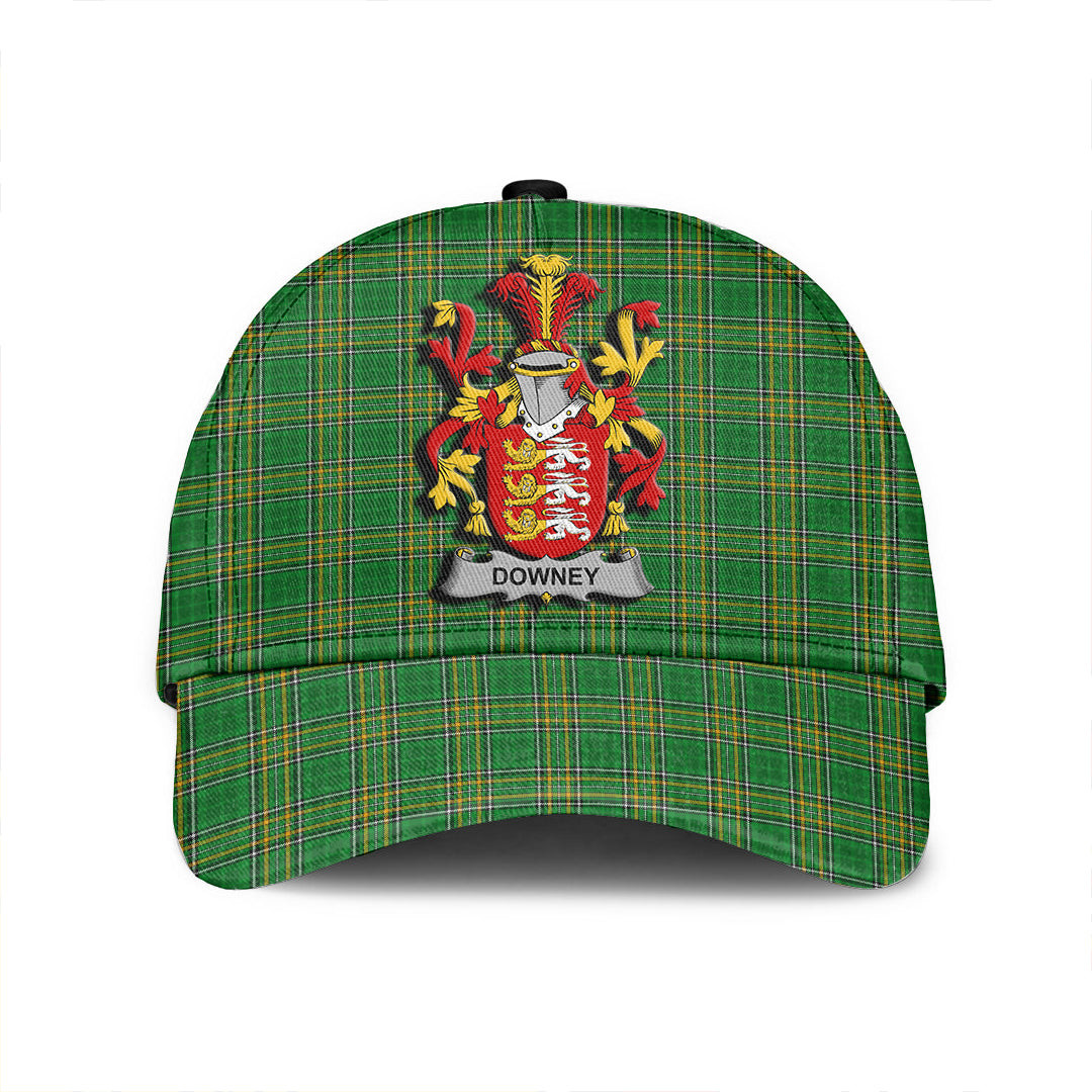 Adeenyc Cap - Downey or O Downey Family Crest Tartan Classic Cap Baseball Cap Hat Trucker Hats Custom Hats Gifts For Men & Women