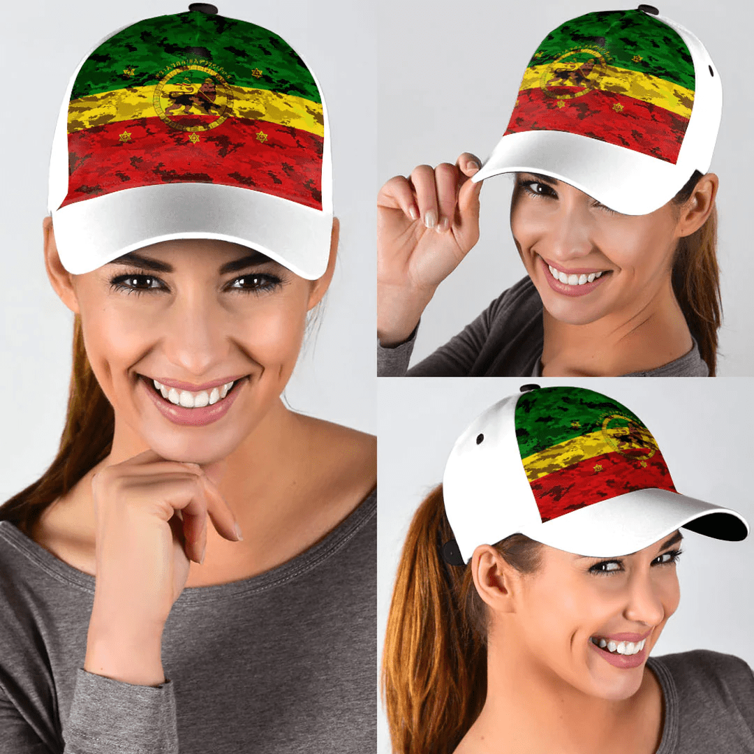 Adeenyc Cap - Ehiopia Camo Style Classic Cap Baseball Cap Hat Trucker Hats Custom Hats Gifts For Men & Women