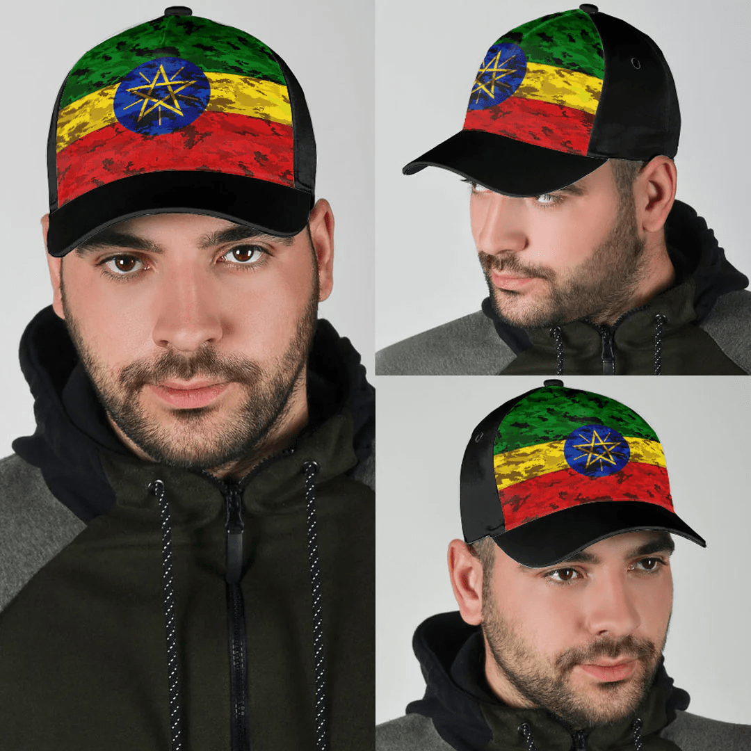 Adeenyc Cap - Ehiopia Camo Style Classic Cap Baseball Cap Hat Trucker Hats Custom Hats Gifts For Men & Women