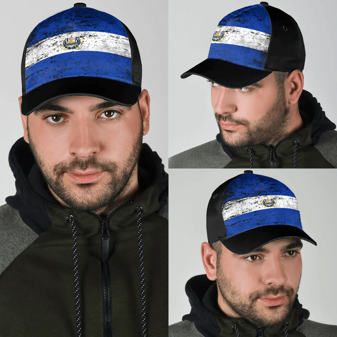 Adeenyc Cap - El Salvador Special Grunge Classic Cap Baseball Cap Hat Trucker Hats Custom Hats Gifts For Men & Women