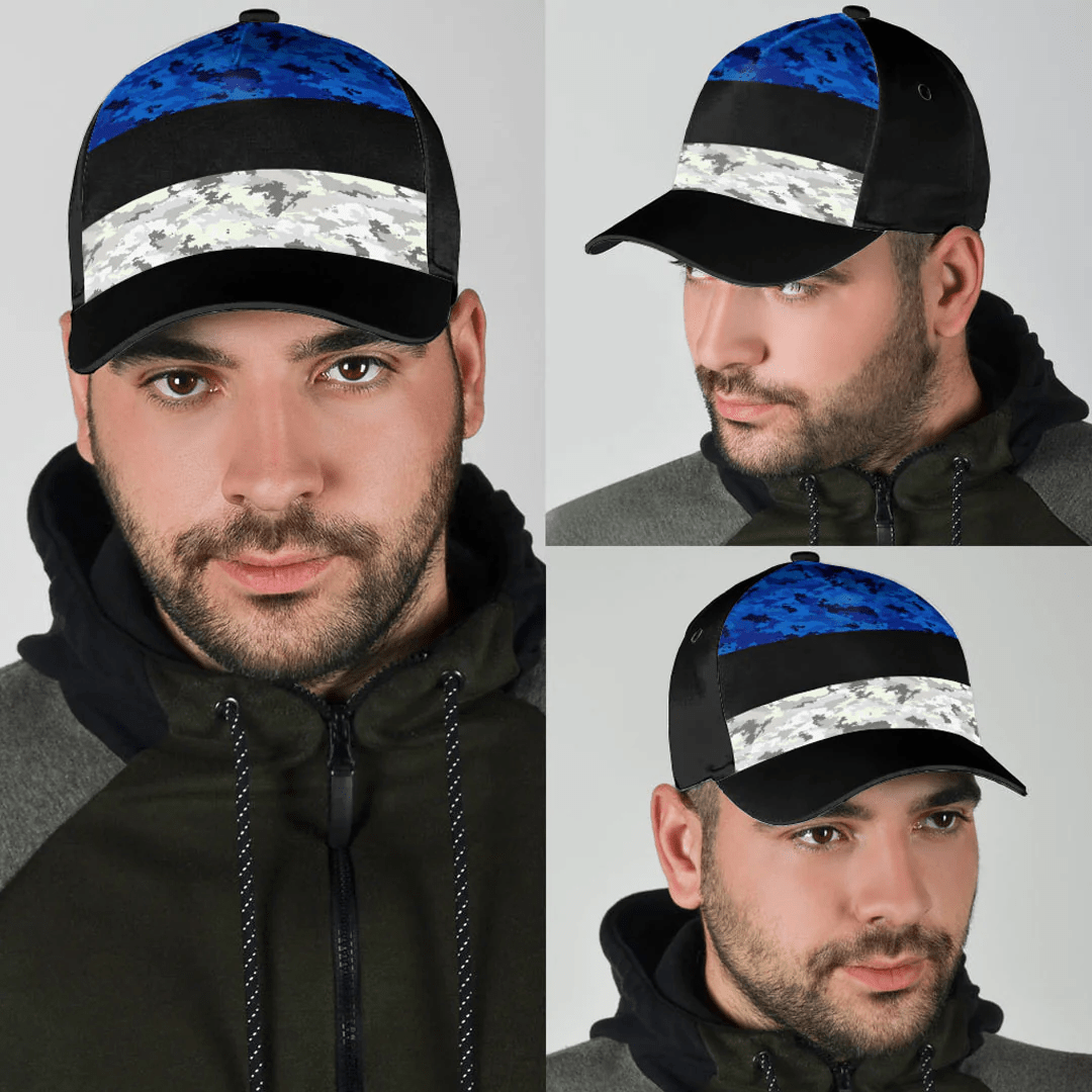 Adeenyc Cap - Estonia Camo Style Classic Cap Baseball Cap Hat Trucker Hats Custom Hats Gifts For Men & Women