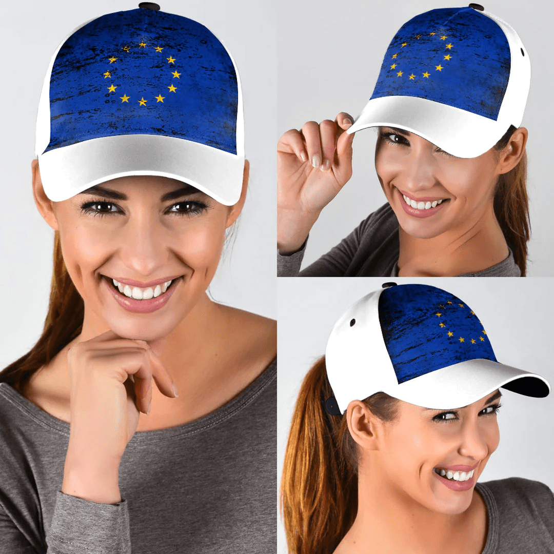 Adeenyc Cap - European Union Special Grunge Classic Cap Baseball Cap Hat Trucker Hats Custom Hats Gifts For Men & Women