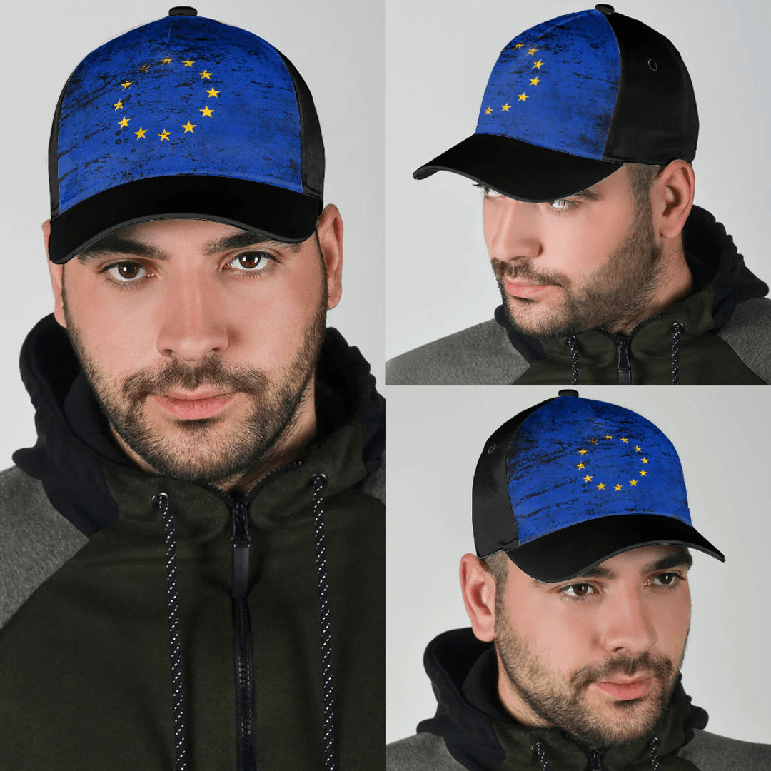 Adeenyc Cap - European Union Special Grunge Classic Cap Baseball Cap Hat Trucker Hats Custom Hats Gifts For Men & Women