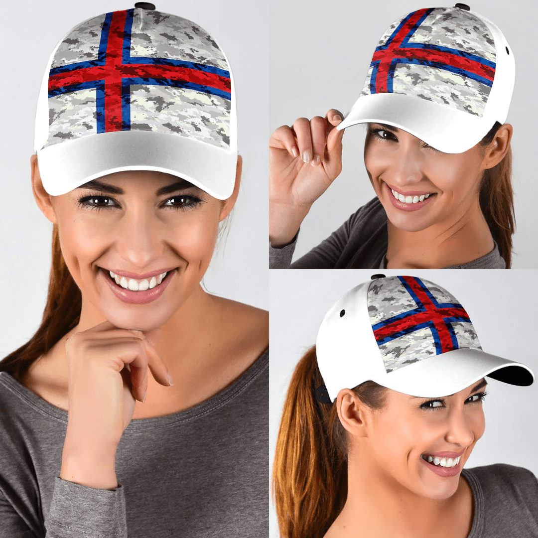 Adeenyc Cap - Faroe Islands Camo Style Classic Cap Baseball Cap Hat Trucker Hats Custom Hats Gifts For Men & Women