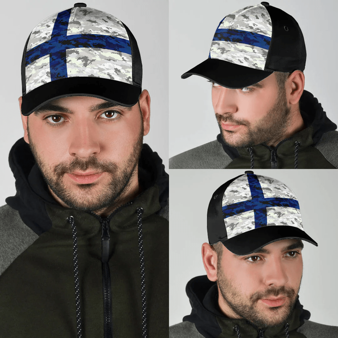 Adeenyc Cap - Finland Camo Style Classic Cap Baseball Cap Hat Trucker Hats Custom Hats Gifts For Men & Women