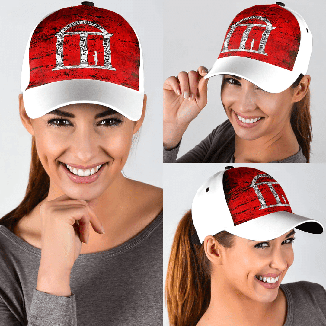 Adeenyc Cap - Flag Of Georgia 1861 Special Grunge Classic Cap Baseball Cap Hat Trucker Hats Custom Hats Gifts For Men & Women