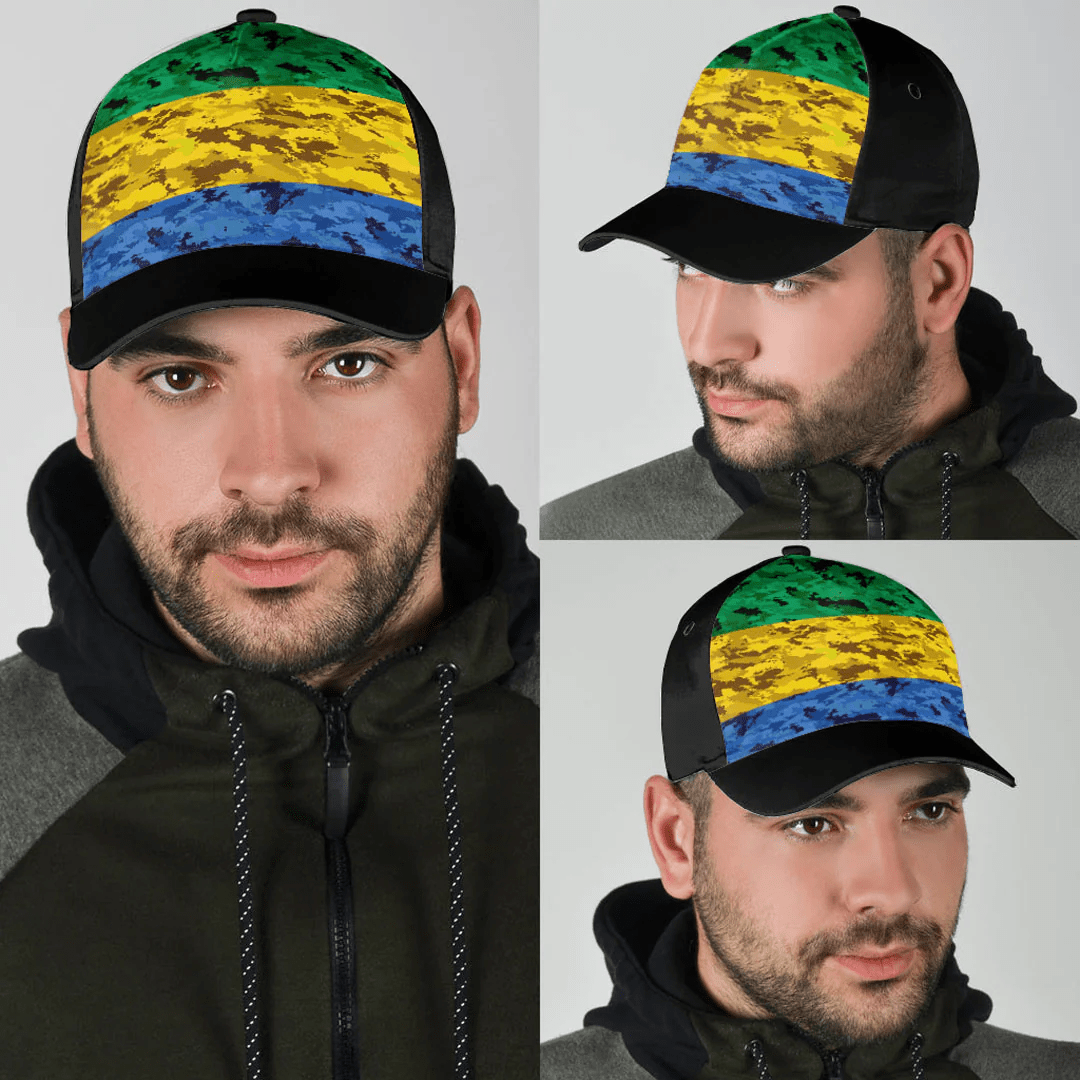 Adeenyc Cap - Gabon Camo Style Classic Cap Baseball Cap Hat Trucker Hats Custom Hats Gifts For Men & Women