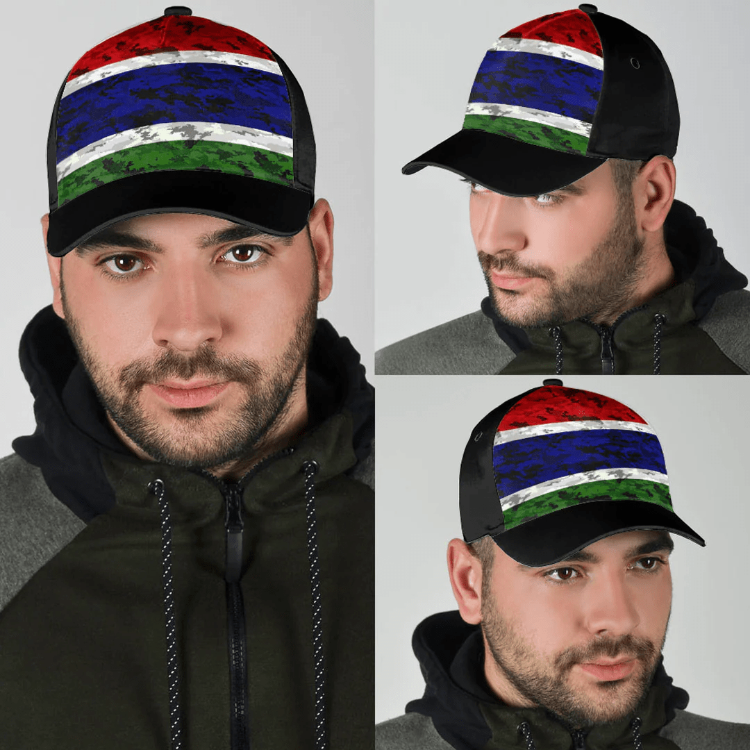 Adeenyc Cap - Gambia Camo Style Classic Cap Baseball Cap Hat Trucker Hats Custom Hats Gifts For Men & Women