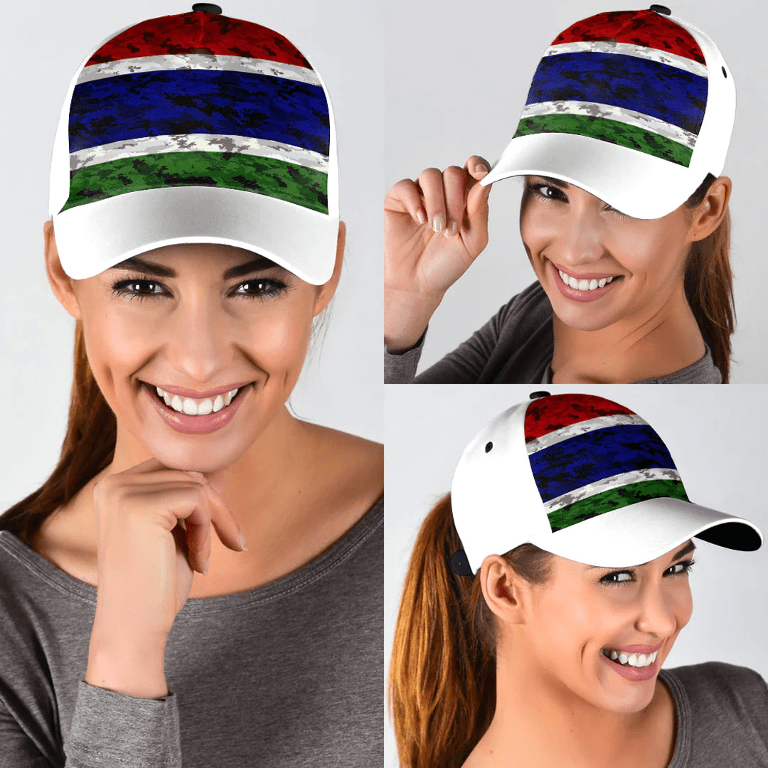 Adeenyc Cap - Gambia Camo Style Classic Cap Baseball Cap Hat Trucker Hats Custom Hats Gifts For Men & Women