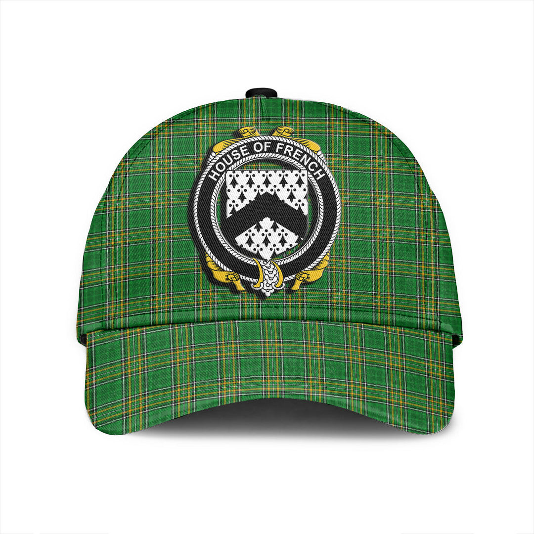 Adeenyc Cap - House of FRENCH Family Crest Tartan Classic Cap Baseball Cap Hat Trucker Hats Custom Hats Gifts For Men & Women