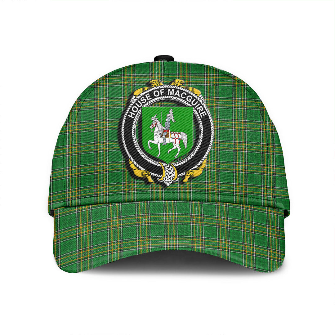 Adeenyc Cap - House of MACGUIRE Family Crest Tartan Classic Cap Baseball Cap Hat Trucker Hats Custom Hats Gifts For Men & Women