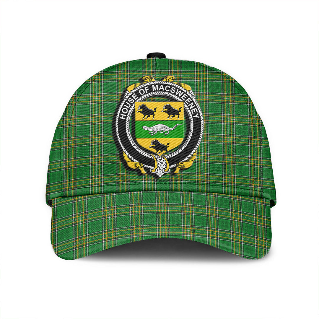 Adeenyc Cap - House of MACSWEENEY Family Crest Tartan Classic Cap Baseball Cap Hat Trucker Hats Custom Hats Gifts For Men & Women