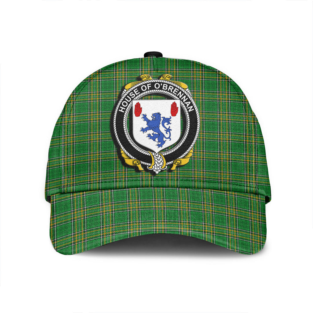 Adeenyc Cap - House of O BRENNAN (Connacht) Family Crest Tartan Classic Cap Baseball Cap Hat Trucker Hats Custom Hats Gifts For Men & Women