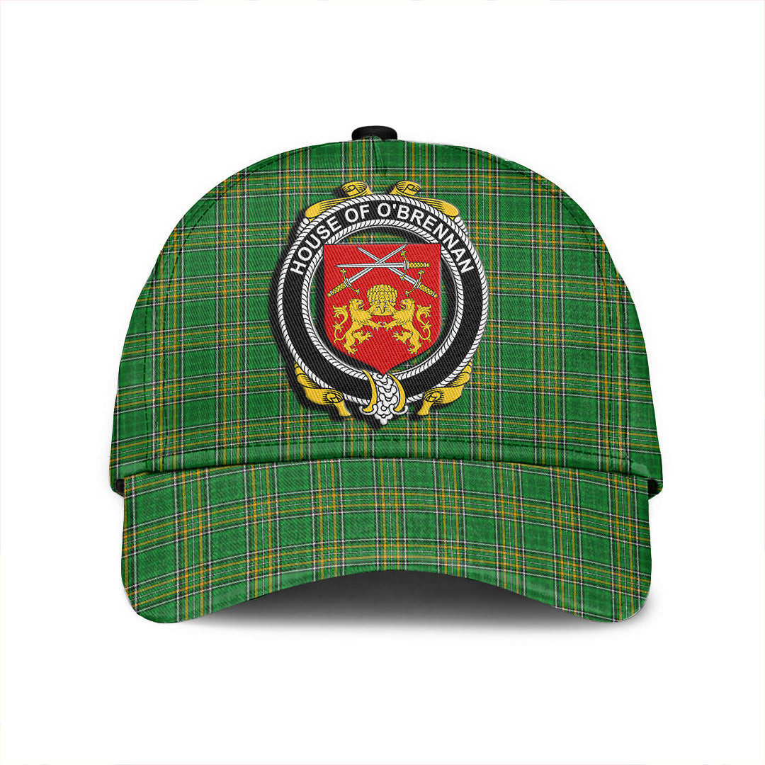 Adeenyc Cap - House of O BRENNAN (Ossory) Family Crest Tartan Classic Cap Baseball Cap Hat Trucker Hats Custom Hats Gifts For Men & Women