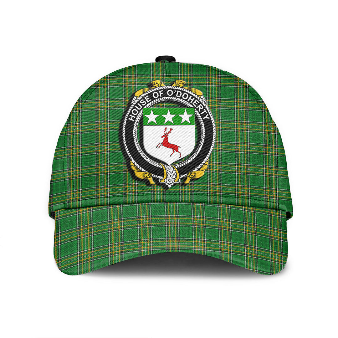 Adeenyc Cap - House of O DOHERTY Family Crest Tartan Classic Cap Baseball Cap Hat Trucker Hats Custom Hats Gifts For Men & Women