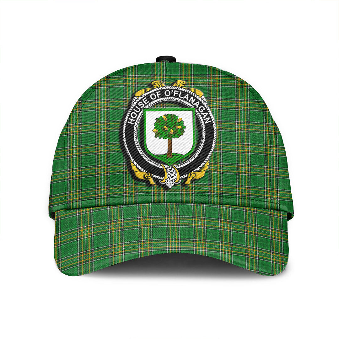 Adeenyc Cap - House of O FLANAGAN Family Crest Tartan Classic Cap Baseball Cap Hat Trucker Hats Custom Hats Gifts For Men & Women