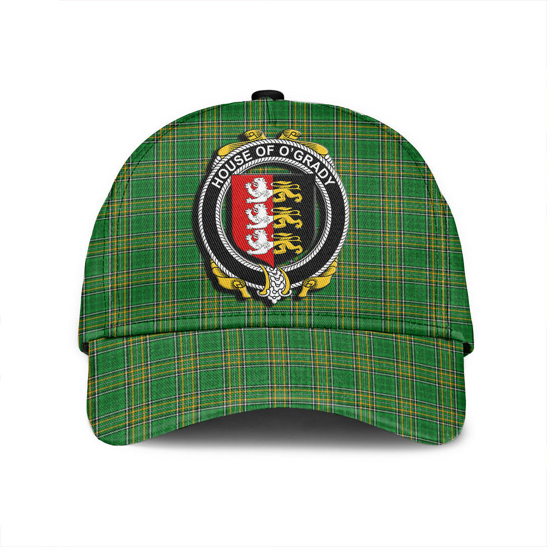 Adeenyc Cap - House of O GRADY Family Crest Tartan Classic Cap Baseball Cap Hat Trucker Hats Custom Hats Gifts For Men & Women
