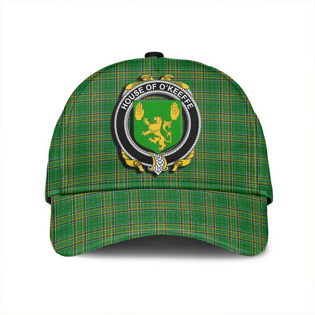 Adeenyc Cap - House of O KEEFFE Family Crest Tartan Classic Cap Baseball Cap Hat Trucker Hats Custom Hats Gifts For Men & Women