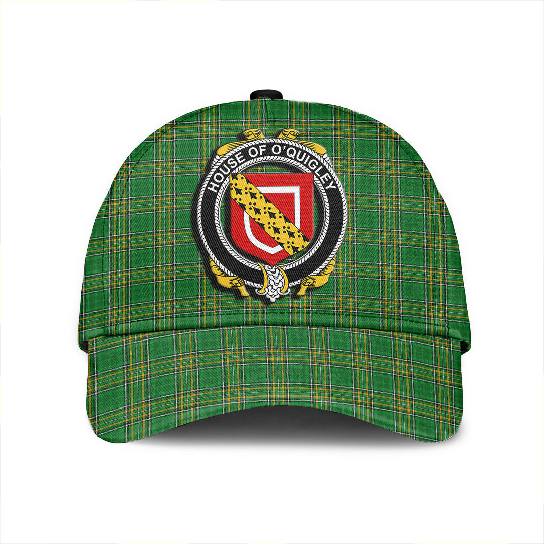 Adeenyc Cap - House of O QUIGLEY Family Crest Tartan Classic Cap Baseball Cap Hat Trucker Hats Custom Hats Gifts For Men & Women