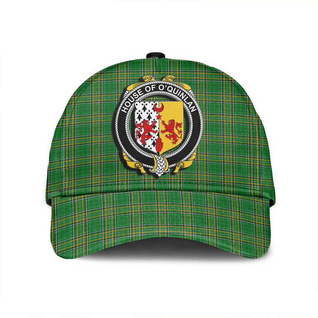 Adeenyc Cap - House of O QUINLAN Family Crest Tartan Classic Cap Baseball Cap Hat Trucker Hats Custom Hats Gifts For Men & Women
