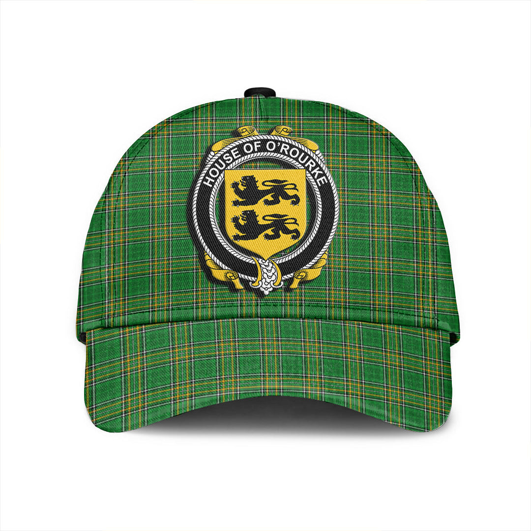 Adeenyc Cap - House of O ROURKE Family Crest Tartan Classic Cap Baseball Cap Hat Trucker Hats Custom Hats Gifts For Men & Women