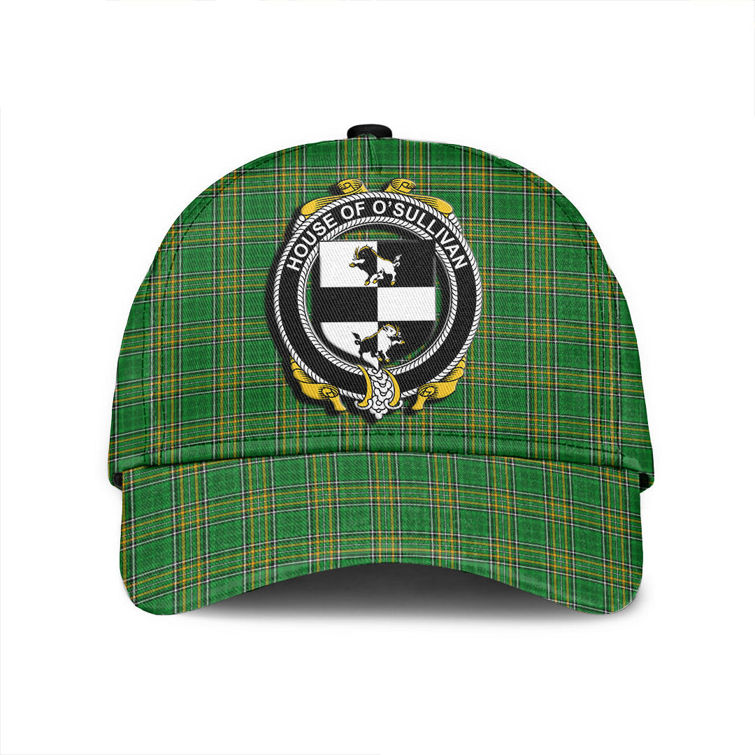 Adeenyc Cap - House of O SULLIVAN (Beare) Family Crest Tartan Classic Cap Baseball Cap Hat Trucker Hats Custom Hats Gifts For Men & Women