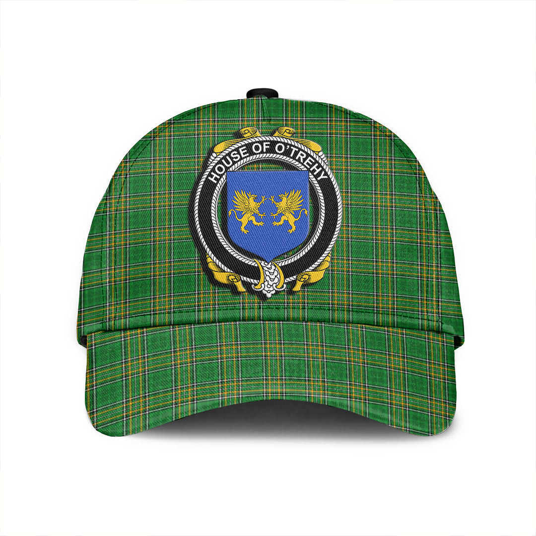 Adeenyc Cap - House of O TREHY (Troy) Family Crest Tartan Classic Cap Baseball Cap Hat Trucker Hats Custom Hats Gifts For Men & Women
