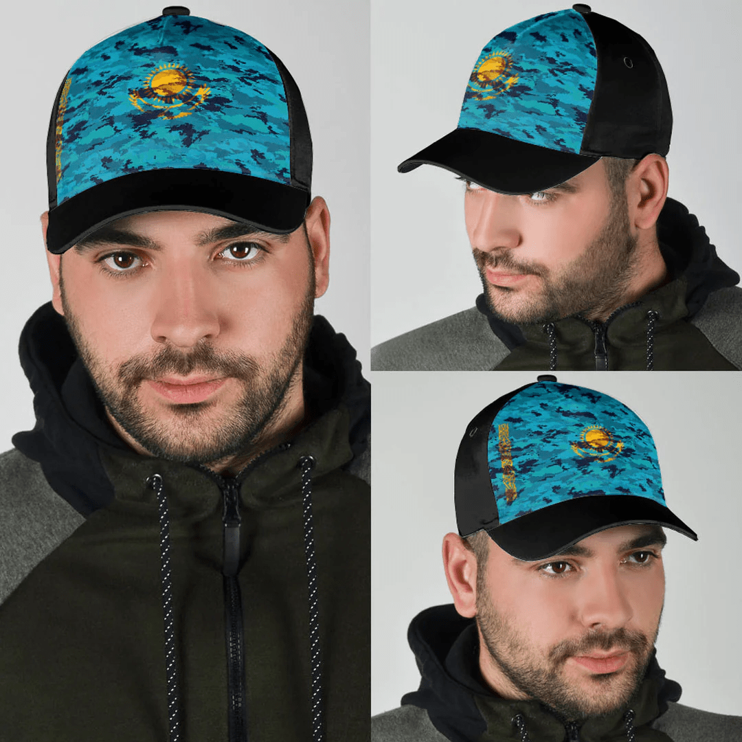 Adeenyc Cap - Kazakhstan Camo Style Classic Cap Baseball Cap Hat Trucker Hats Custom Hats Gifts For Men & Women
