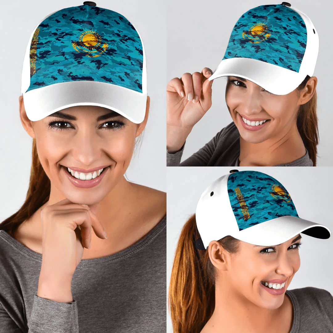 Adeenyc Cap - Kazakhstan Camo Style Classic Cap Baseball Cap Hat Trucker Hats Custom Hats Gifts For Men & Women