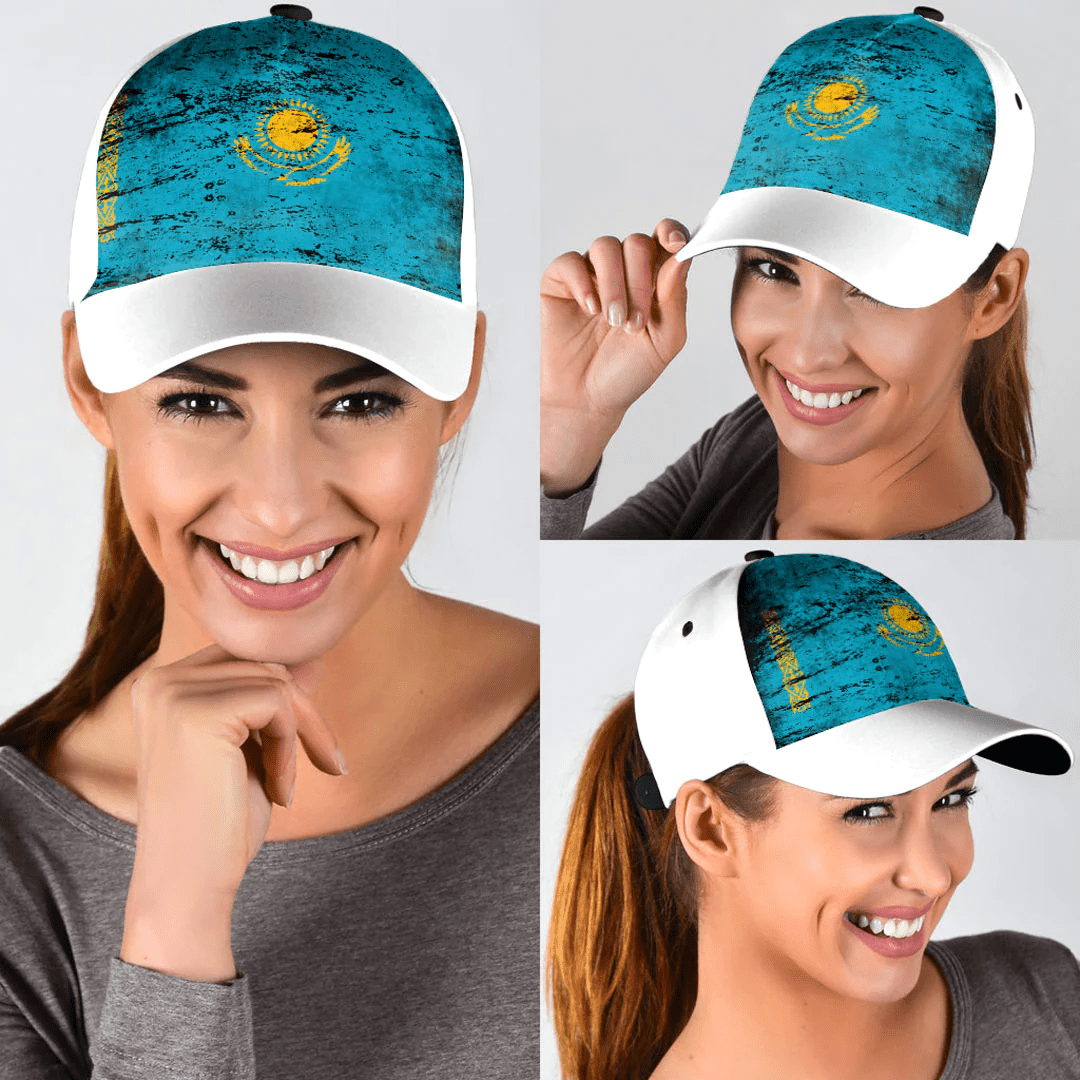 Adeenyc Cap - Kazakhstan Special Grunge Classic Cap Baseball Cap Hat Trucker Hats Custom Hats Gifts For Men & Women