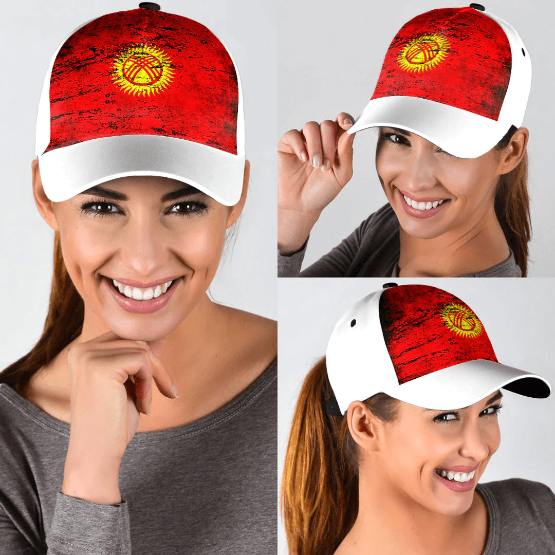 Adeenyc Cap - Kyrgyzstan Special Grunge Classic Cap Baseball Cap Hat Trucker Hats Custom Hats Gifts For Men & Women