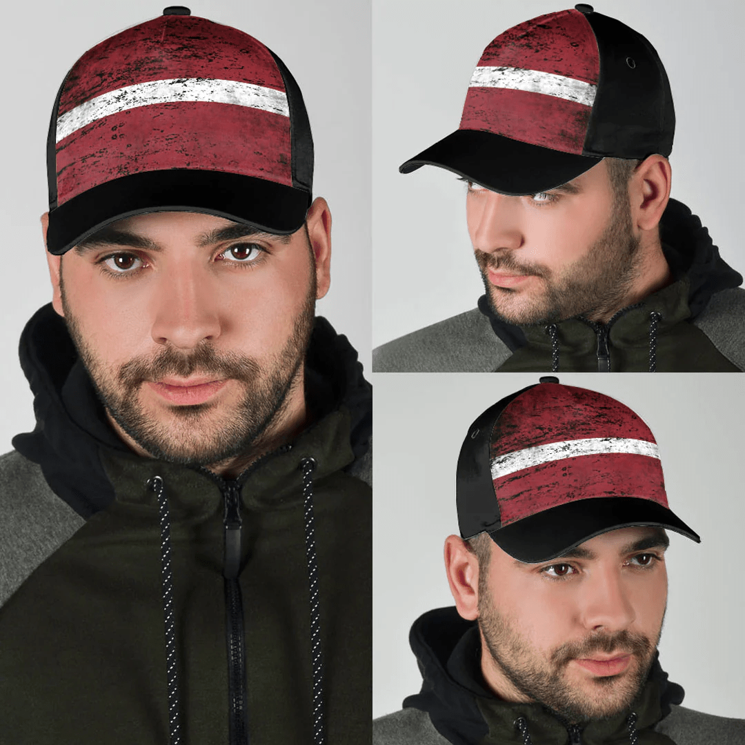 Adeenyc Cap - Latvia Special Grunge Classic Cap Baseball Cap Hat Trucker Hats Custom Hats Gifts For Men & Women