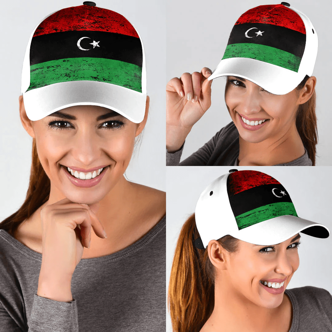 Adeenyc Cap - Libya Special Grunge Classic Cap Baseball Cap Hat Trucker Hats Custom Hats Gifts For Men & Women