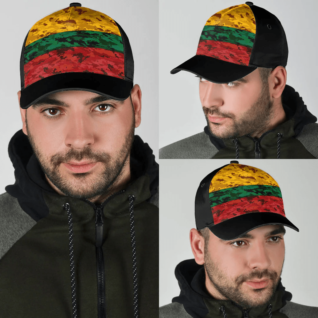 Adeenyc Cap - Lithuania Camo Style Classic Cap Baseball Cap Hat Trucker Hats Custom Hats Gifts For Men & Women