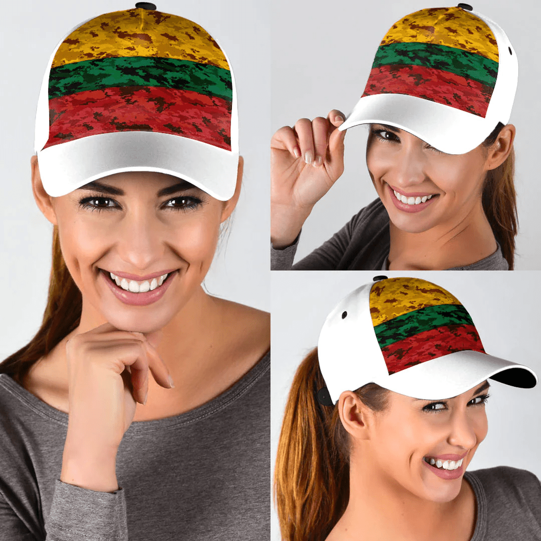 Adeenyc Cap - Lithuania Camo Style Classic Cap Baseball Cap Hat Trucker Hats Custom Hats Gifts For Men & Women