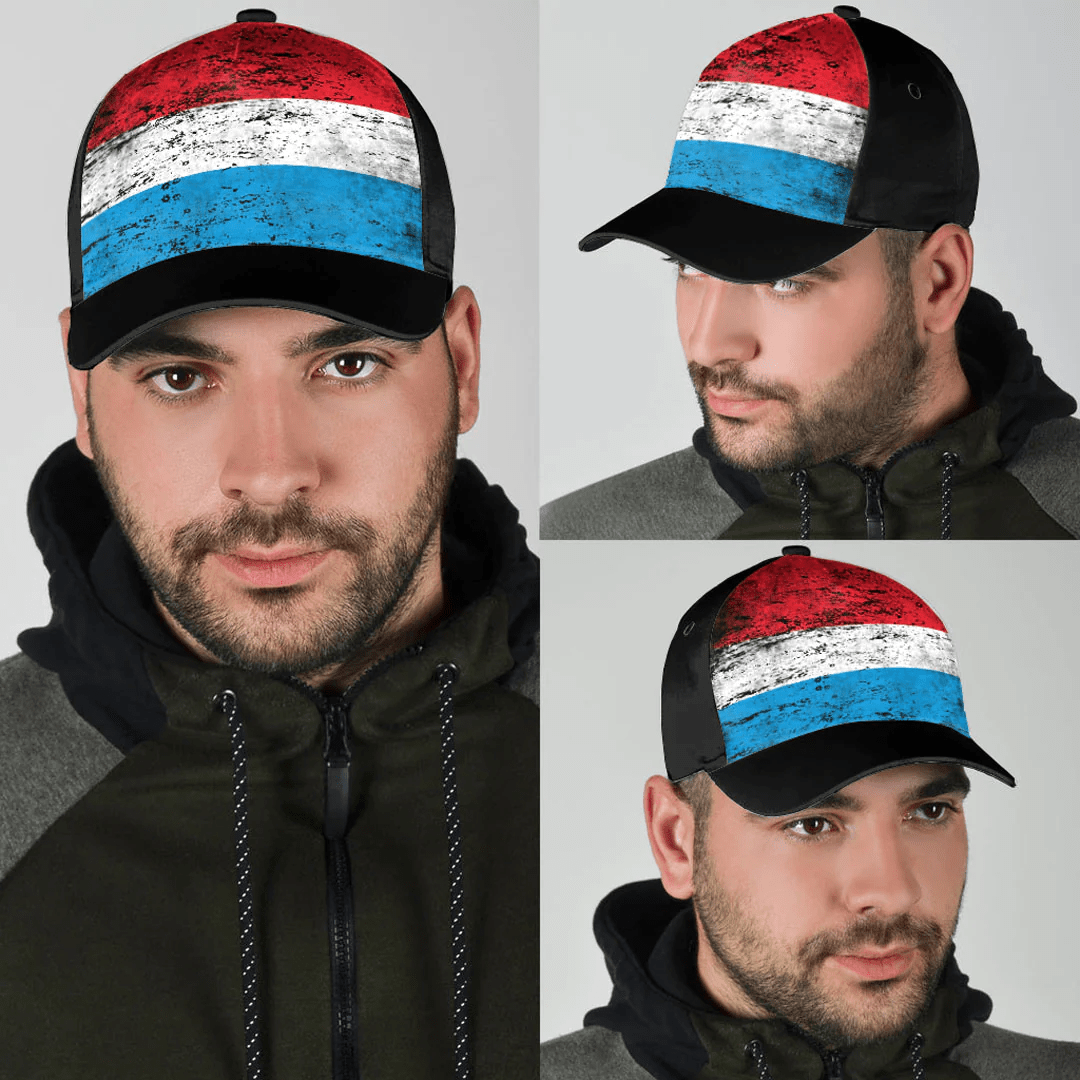 Adeenyc Cap - Luxembourg Special Grunge Classic Cap Baseball Cap Hat Trucker Hats Custom Hats Gifts For Men & Women