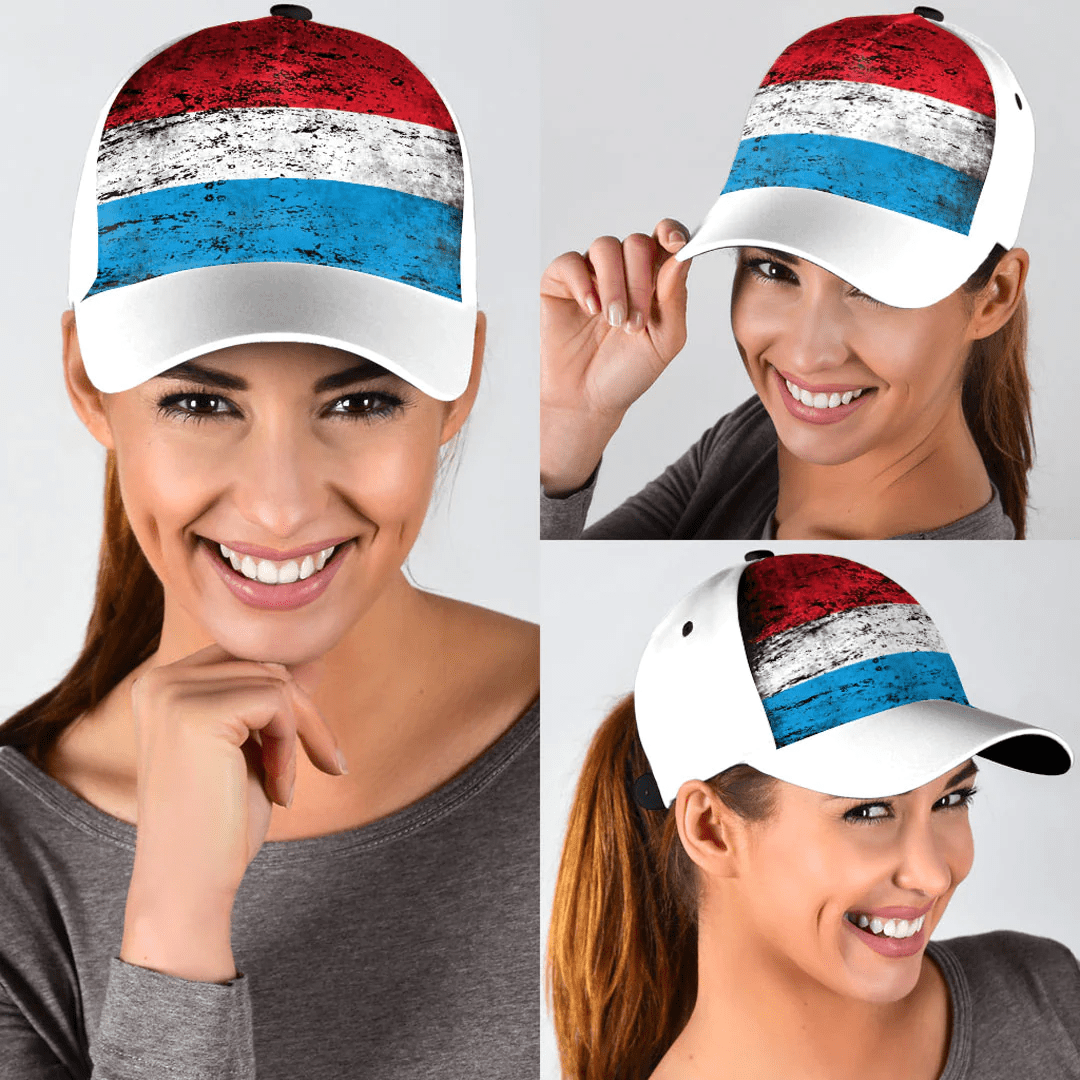 Adeenyc Cap - Luxembourg Special Grunge Classic Cap Baseball Cap Hat Trucker Hats Custom Hats Gifts For Men & Women