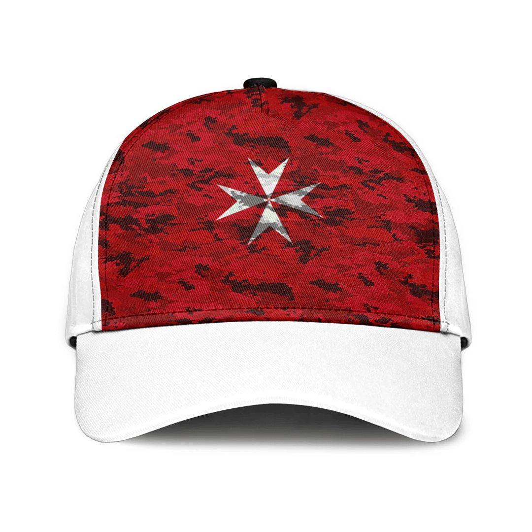 Adeenyc Cap - Malta Maltese Cross Camo Style Classic Cap Baseball Cap Hat Trucker Hats Custom Hats Gifts For Men & Women