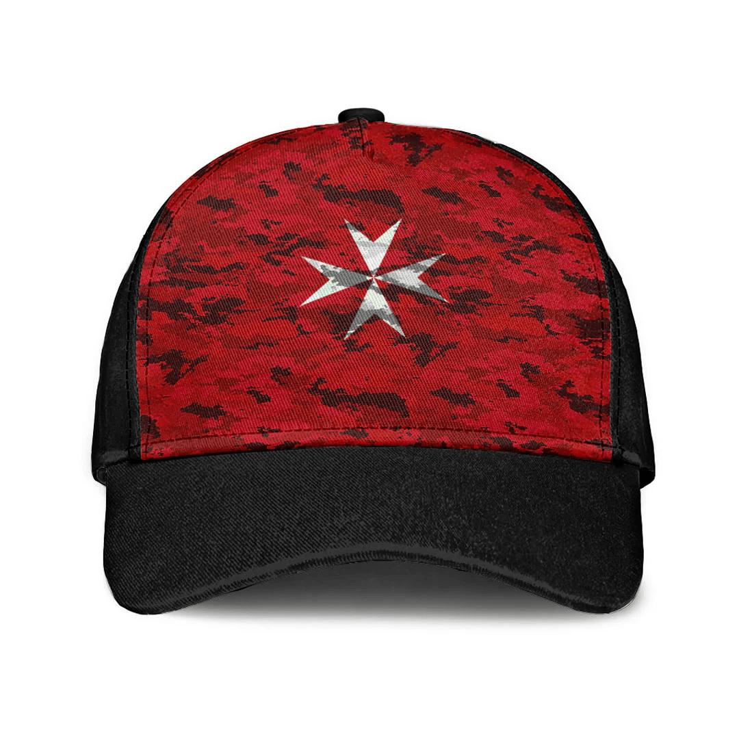 Adeenyc Cap - Malta Maltese Cross Camo Style Classic Cap Baseball Cap Hat Trucker Hats Custom Hats Gifts For Men & Women
