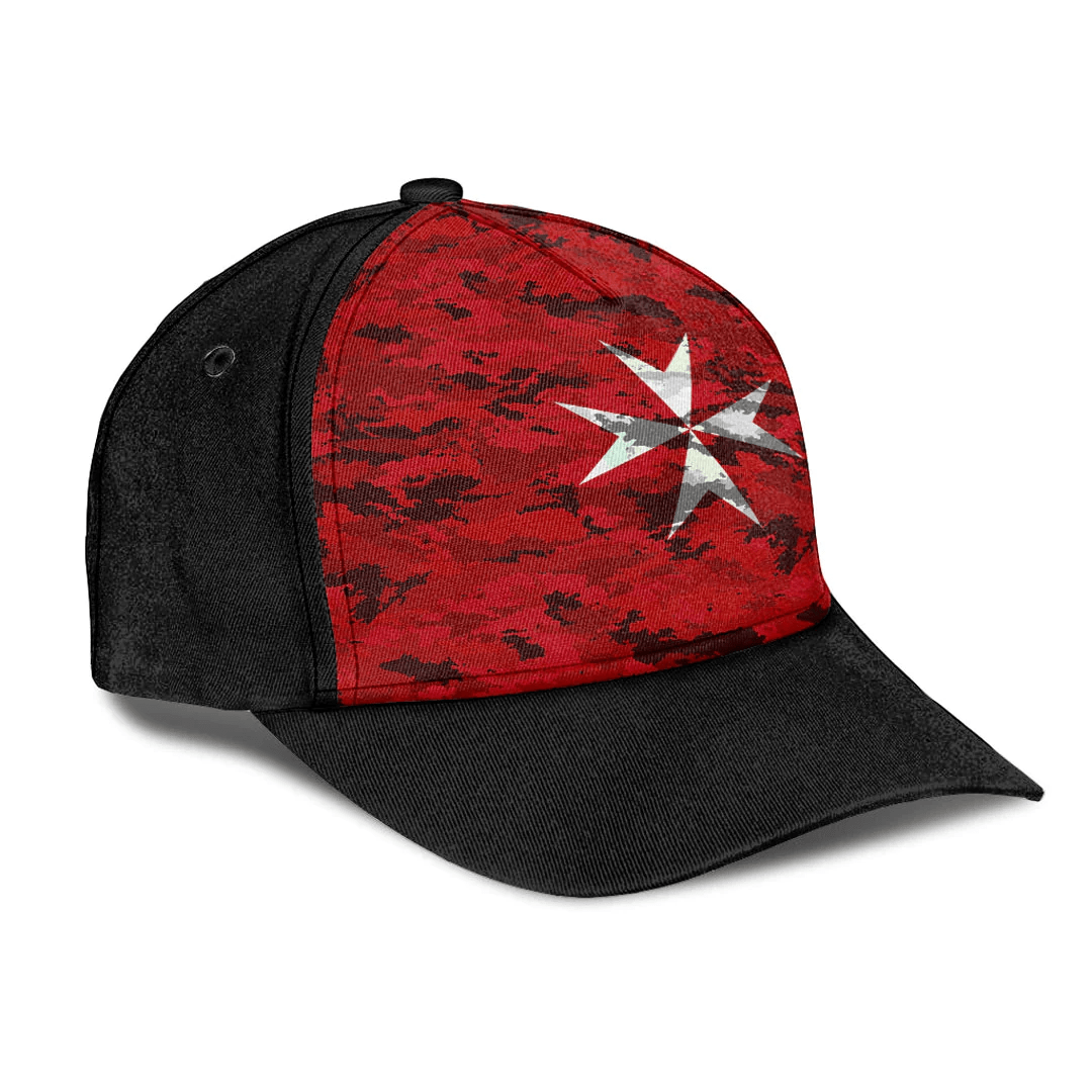 Adeenyc Cap - Malta Maltese Cross Camo Style Classic Cap Baseball Cap Hat Trucker Hats Custom Hats Gifts For Men & Women