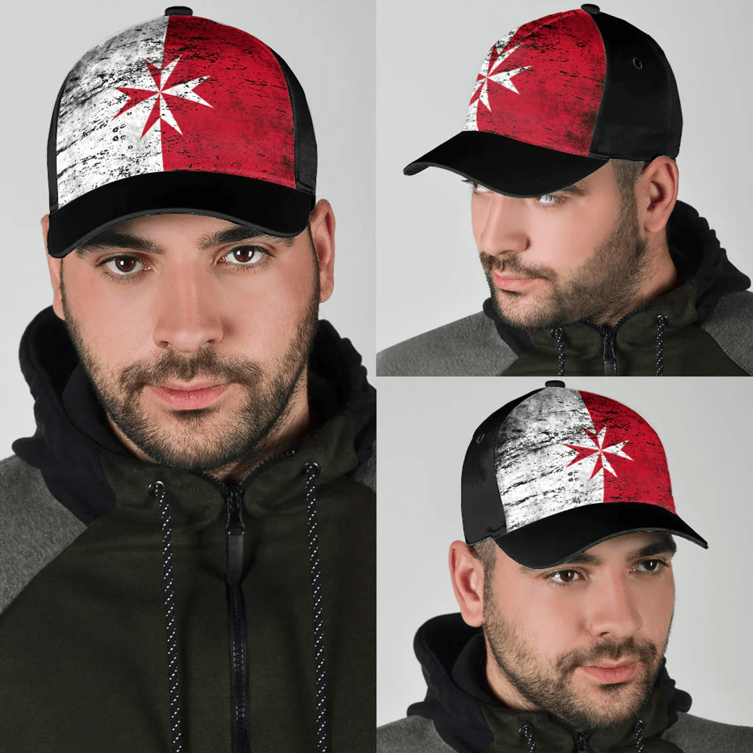 Adeenyc Cap - Malta Maltese Cross Special Grunge Classic Cap Baseball Cap Hat Trucker Hats Custom Hats Gifts For Men & Women